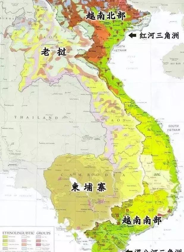 越南的地图竟包括老挝和柬埔寨