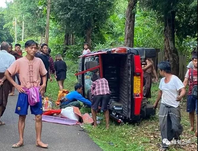 缅甸一辆车发生事故翻车，致1死6伤；男子跳江身亡；一商铺发生火灾
