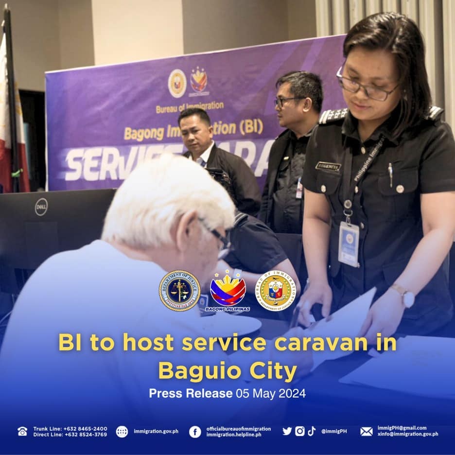 菲律宾移民局将在碧瑶市开展社区移民服务 促外国人合规