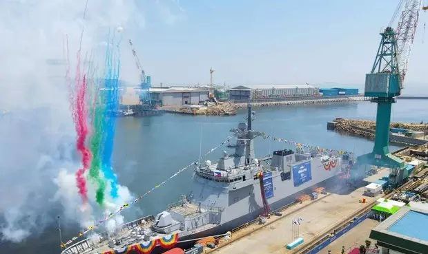 韩国船厂为菲律宾造护卫舰下水