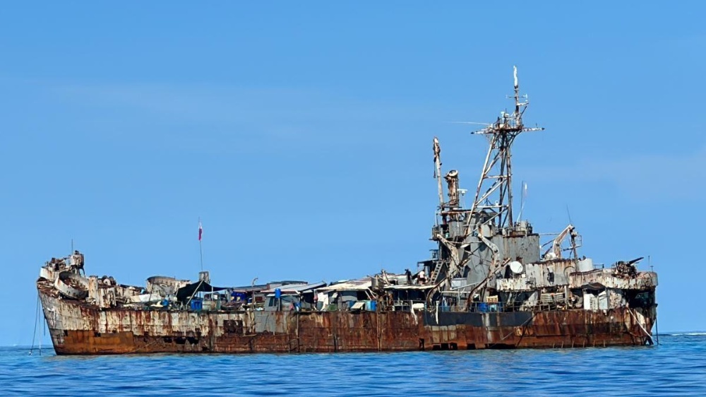 美国支持菲方为坐滩军舰提供补给