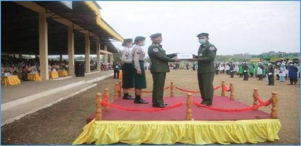 缅军多个军区举行缅甸传统塔玛呢节日比赛