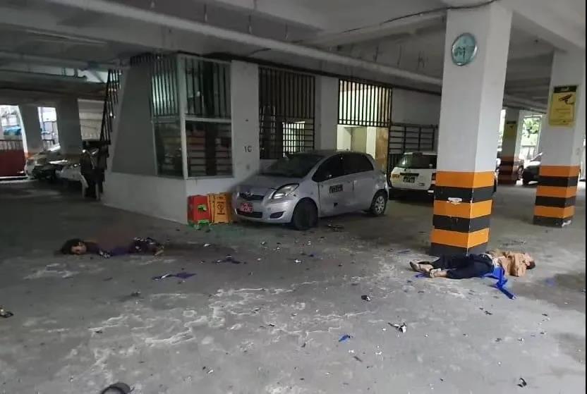 仰光爆炸频发 一公寓楼停车场遭袭 两人当场死亡 军警封路严查