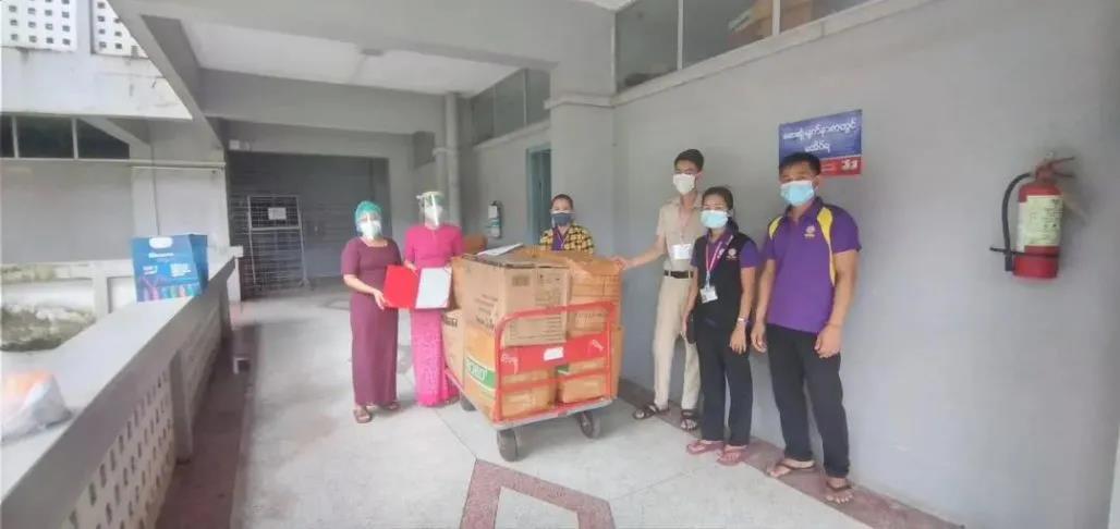 中国驻缅甸大使馆向仰光仰金儿童医院捐赠爱心物资